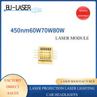 Module laser de projection de lumière bleue Module intégré au laser Source d'éclairage laser haute puissance 450nm