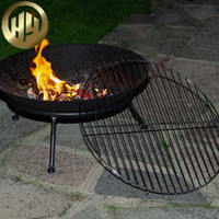 Table de barbecue extérieure en acier Corten - Barbecue résistant aux intempéries