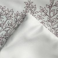 Taie d'oreiller rectangulaire en coton/polyester tissé, à motif floral uni, personnalisable avec logo, pour usage domestique, hospitalier et hôtelier