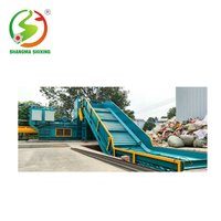 Compacteur horizontal de carton d'extérieur robuste pour le recyclage des déchets