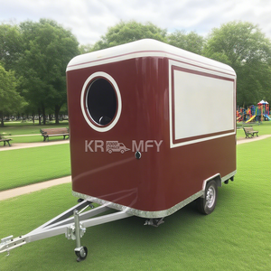 Mini chariot mobile avec bar à pizzas, café, beignets, hot-dogs, petit kiosque de restauration, remorque de cuisine, restaurant, remorque alimentaire à vendre - Product Image 2