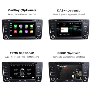 7Inch 4 + 64 Gam Android Auto MP3 GPS Đài Phát Thanh CD DVD Player Xe Video Phương Tiện Truyền Thông Hệ Thống Cho Skoda Octavia - Product Image 4