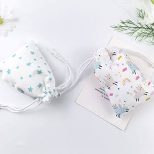 Bolsa de embalaje de joyería con logotipo a todo Color personalizado de fábrica, bolsa con cordón de polvo de algodón de lona de regalo impresa - Product Image 5