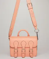 Yeni moda pembe renk kadınlar Messenger çapraz vücut çanta Cambridge çantası basit ve çok yönlü vintage postacı çantası