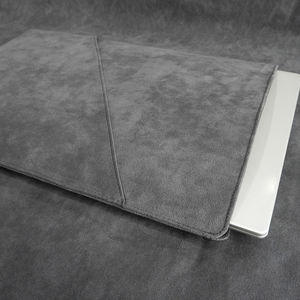 Alcantara de luxe <span class=keywords><strong>14</strong></span> 16 <span class=keywords><strong>pouces</strong></span> pochette pour <span class=keywords><strong>ordinateur</strong></span> portable <span class=keywords><strong>housse</strong></span> pour <span class=keywords><strong>ordinateur</strong></span> portable anti-éclaboussures d'eau pour Macbook <span class=keywords><strong>HP</strong></span> Lenovo en daim - Product Image 2