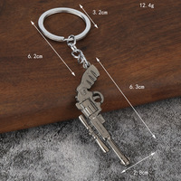Gantungan Kunci Desert Eagle Alloy, Koleksi Gamer, Liontin Mobil, Tempat Kunci Logam Unik