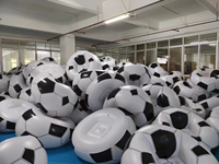 Fauteuil Gonflable Moderne en PVC Football, Transat Pliable Portable pour Sieste en Extérieur, Application Directe Usine