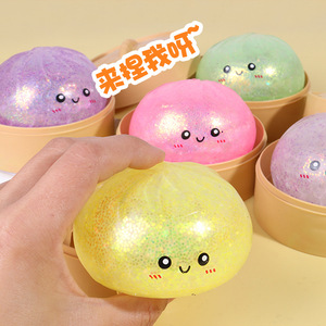 Ingrosso 2026 Nuovo Giocattolo Squishy a Forma di Raviolo Misterioso, Palla Antistress in TPR con Glitter, Regalo Fidget - Product Image 4