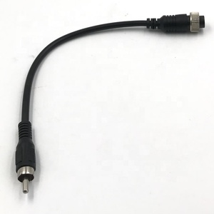 Bán Buôn 4 Pin M12 Hàng Không Nữ Để AV Cáp Mở Rộng <span class=keywords><strong>RCA</strong></span> Video <span class=keywords><strong>Adapter</strong></span> <span class=keywords><strong>Cable</strong></span> Cho Xe Phía Sau Xem Đảo Chiều Máy Ảnh Xe Màn Hình - Product Image 5