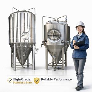 1000L,2000L,3000L Stainless Steel Double Wall Side Manhole Jacketed Beer Fermentation tank - Product Image 5