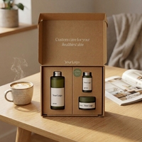 Boîte d'abonnement de luxe en papier ondulé personnalisé imprimé pour les produits de beauté, boîte mensuelle