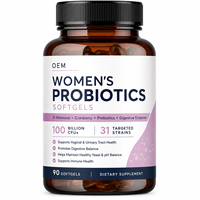 Gélules probiotiques pour femmes avec D-Mannose, prébiotiques et enzymes digestives pour le bien-être quotidien des femmes et le soutien intestinal