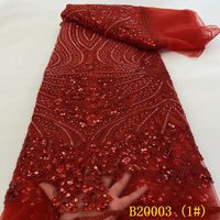 Tissu en dentelle à sequins brodés écologiques pour robes de cérémonie de mariage