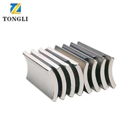 Premium N52UH segmen busur Neodymium Magnet langka bumi NdFeB melengkung suhu tinggi lembar Generator Motor permanen