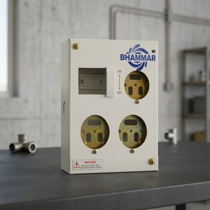 Boîtier de distribution industriel 3 prises + disjoncteur différentiel 20/2A, modèle KK52 OMDMS, en métal, pour usage extérieur/intérieur, fournisseur en gros Inde - Product Image 3