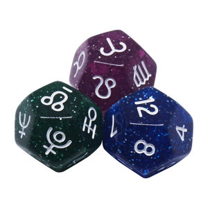 Dados de Astrología Populares en el <span class=keywords><strong>Mundo</strong></span>, Juego de 3 Piezas, Número de Signo <span class=keywords><strong>del</strong></span> Zodiaco, Constelación, Adivinación <span class=keywords><strong>del</strong></span> Futuro - Product Image 6