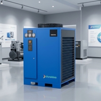 Sécheur d'air réfrigéré à haute efficacité pour compresseur d'air 10-350 HP, machine de séchage d'air comprimé avec échangeur de chaleur en cuivre