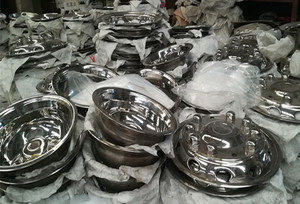 Tapacubos de cubierta de rueda de acero inoxidable 17,5 China304 mayorista para <span class=keywords><strong>autobús</strong></span> de camión Light175 suministro de existencias de alta calidad - Product Image 5