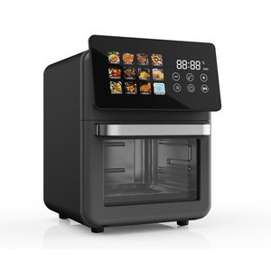 Không khí lò công suất lớn 10L hình ảnh cửa sổ Chất lượng cao hộ gia đình Nồi chiên không dầu miễn phí Baking đa chức năng màu đen Lò nướng điện - Product Image 2