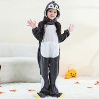 Michley enchanté licorne enfants vêtements de nuit Cosplay fête ensemble polaire barboteuse corne lumineuse pour la magie du coucher avec queue à capuche