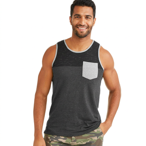 Custom Wholesale Fitness Sports Workout Gym Clothing Tank Top Bodybuilding <b>Stringer</b> <b>Vest</b> Custom Cotton Gym Men's Running Singlet - Product Image 1