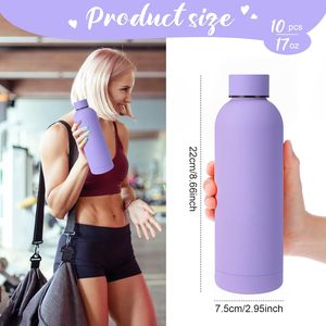 Botella de Agua Deportiva de Acero Inoxidable de Lujo con Diseño Nuevo, Personalizada, de 500 ml y 750 ml, con Pajita, Botella Deportiva para Gimnasio - Product Image 2