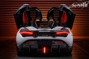 Nouveau kit carrosserie en fibre de carbone pour 720S, style Black Sail : lèvre avant, diffuseur, spoiler, capot, aile. - Product Image 4