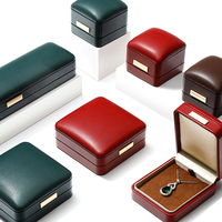 Vente en gros de boîte de rangement pour bijoux avec fermeture éclair présentoir à bagues bijoux en flanelle boucle d'oreille boîte à bijoux en cuir pour bagues