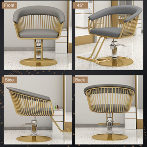 Venta al por mayor muebles de barbería sillas de salón baratas Silla de peluquero de estilo de corte de pelo negro clásico - Product Image 4