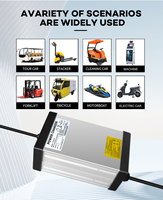 Chargeur de batterie LiFePO4 29,2 V 25 A pour vélos électriques/tricycles/robots, adaptateur haute tension pour véhicules et appareils électroniques