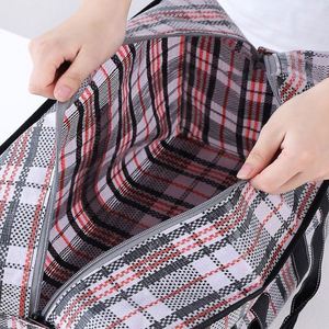 Sac de déménagement et de rangement grand format en polypropylène tissé (PP) vierge, personnalisé, épaissi, recyclé, robuste, imprimé, pliable et réutilisable, portable - Product Image 4