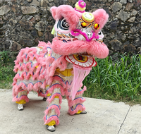 Costume de danse du lion artisanal en Chine pour adultes Costume de performance de taille normale pour deux personnes Costume de lion dansant de culture chinoise