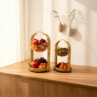 Corbeille à fruits sculptée de luxe créative et simple, panier à fruits haut de gamme pour la maison, grande capacité, bol à fruits, plateau à collations