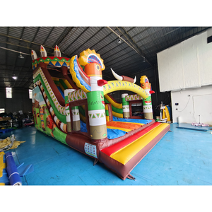 Trẻ em bơi bơm hơi hồ bơi trượt bouncy bong bóng Nhà trượt bơm hơi trò chơi - Product Image 6