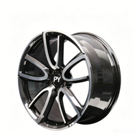 Jantes forgées PY OEM 15 à double rayon, finition Gunmetal, forgées CNC, 5x115, certifiées DOT pour voitures de sport Renault