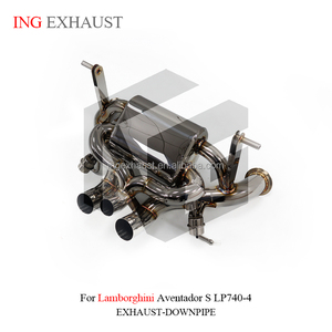 ระบบท่อไอเสียสเตนเลส ing สำหรับรถแลมโบกินีอเวนทาดอร์ LP740-4 LP700-4 LP750-4 <span class=keywords><strong>V12</strong></span> svj 6.5พร้อมท่อวาล์ว - Product Image 2