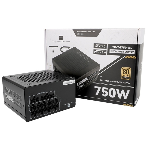 Thermalright TG750-BL 750W BLACK ATX3.0 Gold Full Module Power Supply 800W PSU for Server 24pin Interface Made in China in Stock