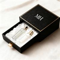 Boîtes rigides écologiques, étanches et portables pour emballages de parfums, avec fermeture magnétique, manchon en papier imprimé et tiroir coulissant