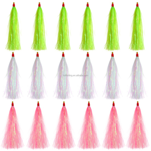 11.5cm Fishing Lure Flash Teaser Tail Bucktail Teaser Jig Bait Sea Striker Bucktail Tube Teaser Bait <span class=keywords><strong>per</strong></span> la pesca in acqua salata Acces - Product Image 6