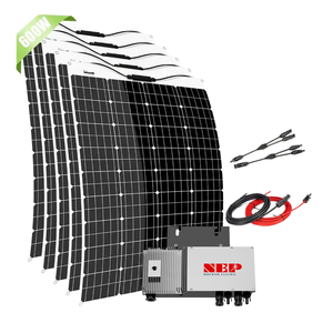 Panel <span class=keywords><strong>Solar</strong></span> Flexible de Alta Eficiencia de 100W 600W, Monocristalino, con Revestimiento ETFE, Kit de Sistema con Clasificación IP67 a Prueba de Agua para Autocaravanas, Embarcaciones, Automóviles - Product Image 1