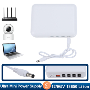 Mini UPS trifásico con batería <span class=keywords><strong>de</strong></span> litio <span class=keywords><strong>de</strong></span> 2000mAh*3, DC 9V/12V/24V, POE, USB TIPO-C 5V 18W, Placa Madre, Paquete <span class=keywords><strong>de</strong></span> Baterías Niuniu QX-601 - Product Image 6
