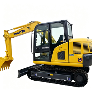 Komatsu PC60 PC60-7 Excavadora Usada de Japón, Miniexcavadora PC 60 60-7 60-7 PC60-2 PC60-5 PC60-8, Excavadora, Alat Berat - Product Image 1