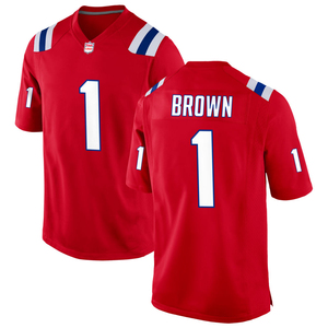 Maillot de football américain personnalisé 2026 Rouge Nouvelle-Angleterre – Tenues brodées et cousues pour jeunes avec logos – Vêtements de sport - Product Image 3