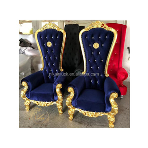 NIKA, banquete <span class=keywords><strong>de</strong></span> boda <span class=keywords><strong>de</strong></span> lujo, puente <span class=keywords><strong>de</strong></span> terciopelo azul real, asiento <span class=keywords><strong>de</strong></span> <span class=keywords><strong>amor</strong></span>, silla, sofá con trono rey para <span class=keywords><strong>mesa</strong></span> principal - Product Image 5