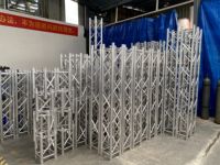 Estructura de Aluminio Cuadrada TFR de 6mx6mx6m con Conexión por Pasador, Certificación TUV, Color Negro/Blanco, Soldada, para Eventos en Interiores/Exteriores