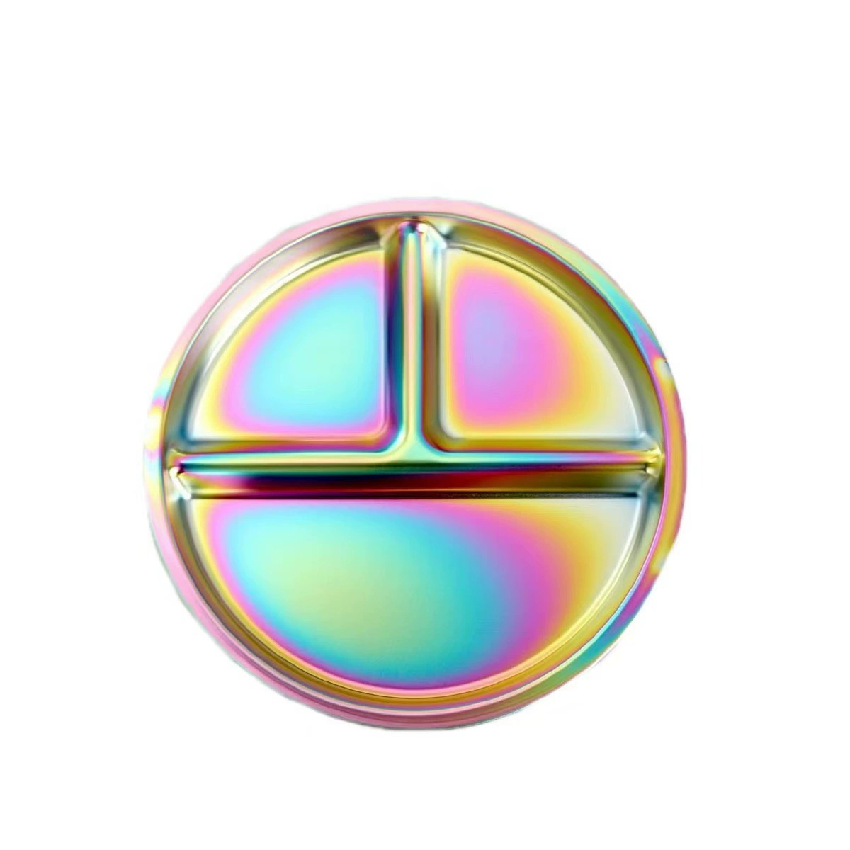 Assiette à 3 compartiments - Colorée 23cm*2cm