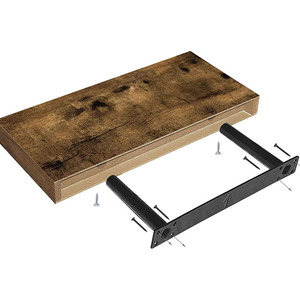 Estante de pared decorativo de almacenamiento de dormitorio de alta calidad, estantería flotante de madera, estante de pared de 20x22 pulgadas para baño y dormitorio - Product Image 6