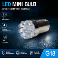 Ampoule de clignotant LED 1156 1157 de haute qualité, double couleur, 9 LED-5730SMD, feu arrière Canbus pour pièces automobiles