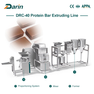 Nueva Línea de Producción Automática de Barras de Proteína - Extrusora Multifuncional de Barras de Cereales de Acero Inoxidable de Grado Alimenticio de 300 kg/h <span class=keywords><strong>Darin</strong></span> - Product Image 1