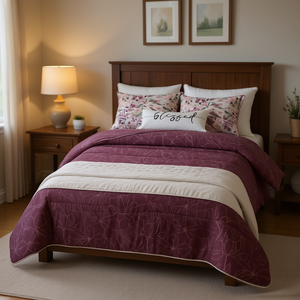 Ensemble de couette Navarra Vianney, taille Queen, 225x235 cm, réversible, polyester, literie moderne, ensemble 4 pièces - Product Image 2